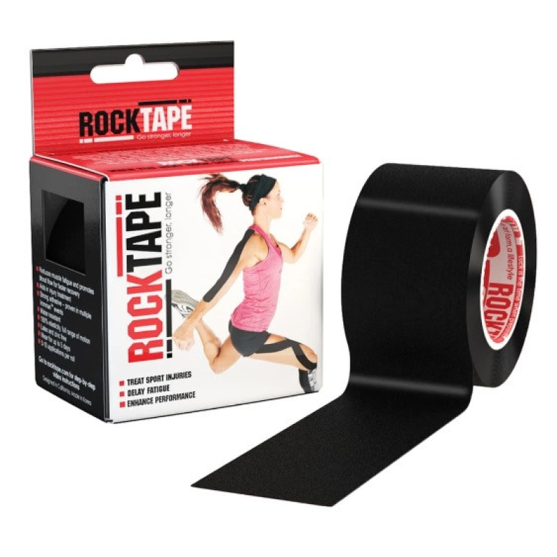Кинезио тейп RockTape Classic (CША) Черный