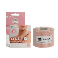 Кінезіотейп для обличчя K-Active Gentle (Японія) Бежевий