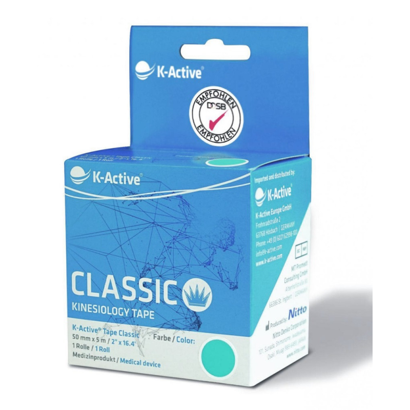 Кінезіотейп K-Active Classic (Японія) Блакитний