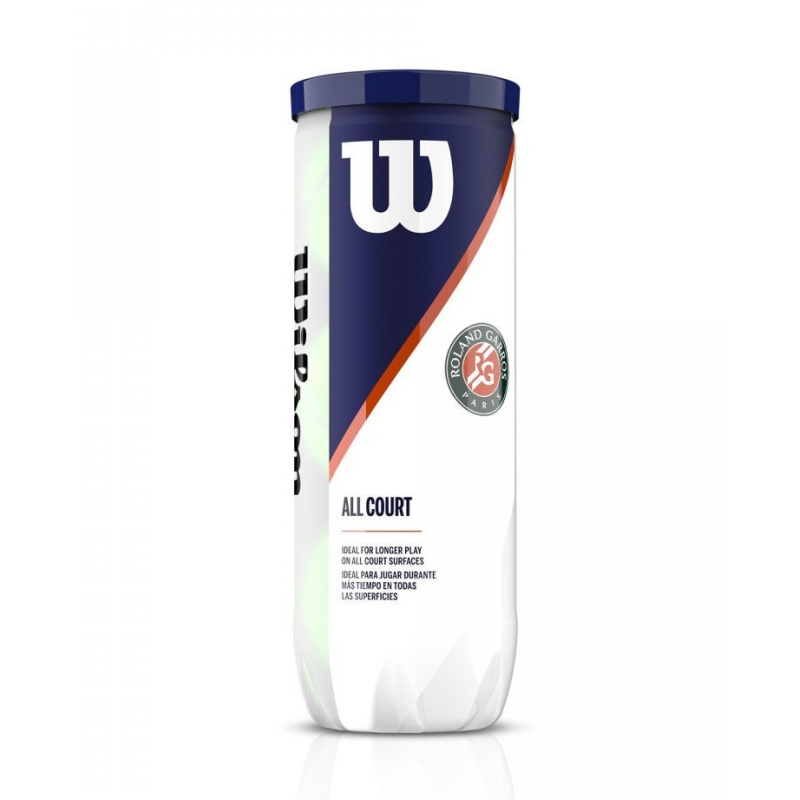 М’ячі тенісні Wilson Roland Garros ALL СT 3 BALL WRT126400 (3 шт.)