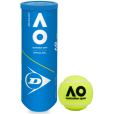 М’ячі тенісні Dunlop Australian Open (3 шт.) для твердих, ґрунтових і закритих кортів