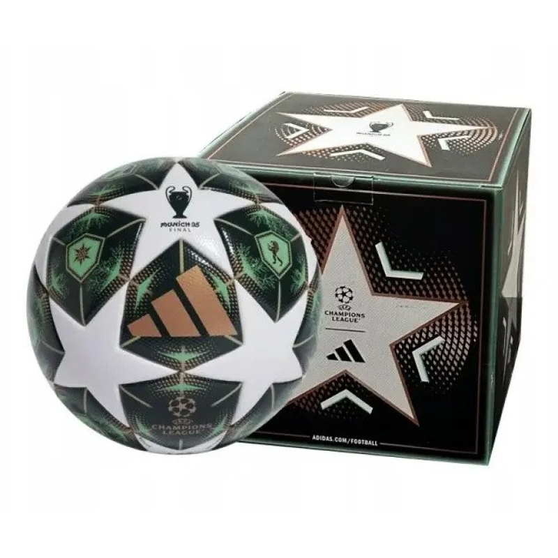 М“яч футбольний Adidas Finale 25 Munich league BOX JM4205 розмір 5 у подарунковій коробці для дітей та підлітків 2025