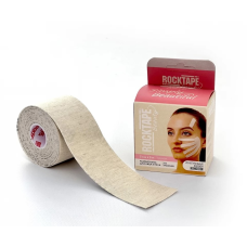 Кінезіотейп для обличчя RockTape Beauty Hemp (CША) Натуральний