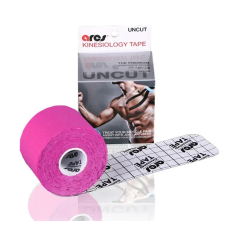 Кинезио тейп ARES Uncut (Южная Корея) гипоаллергенный эластичный Розовый