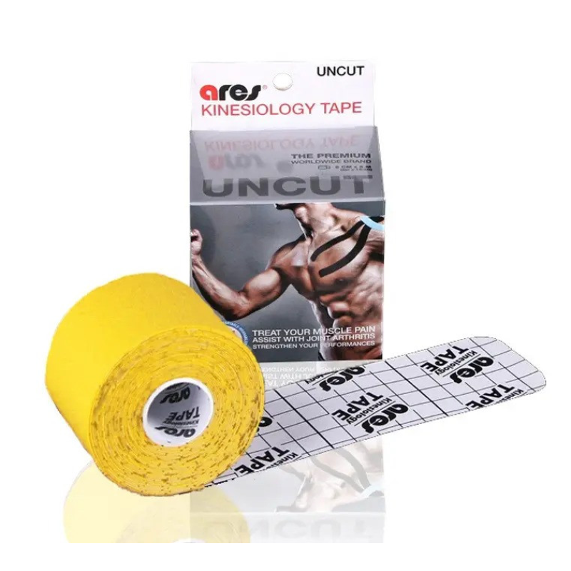 Кинезио тейп ARES Uncut (Южная Корея) гипоаллергенный эластичный Желтый